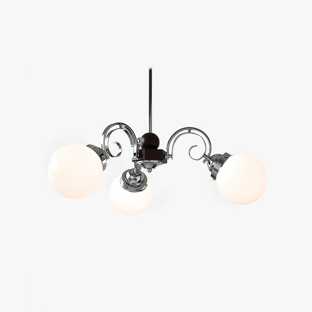 Valentina Vintage Crème Lustre Verre Salon Salle à Manger - Neutralighting
