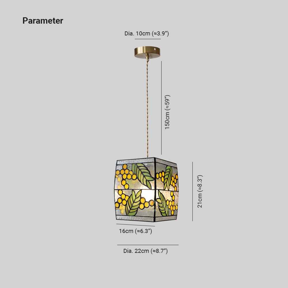 Tiffany Vintage Suspension Verre Salon Chambre à Coucher - Neutralighting