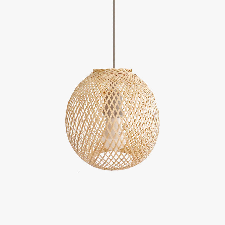 Ritta Suspension Ronde Créative Bambou Chambre à Coucher Salon - Neutralighting