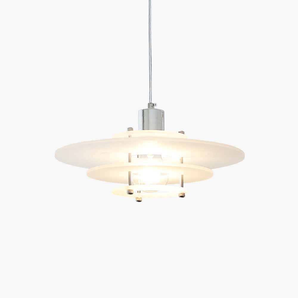 Suspension Arisha Acrylique Blanc LED