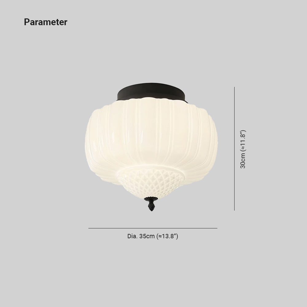 Arisha Plafonnier Moderne Métal Verre Chambre à Coucher - Neutralighting
