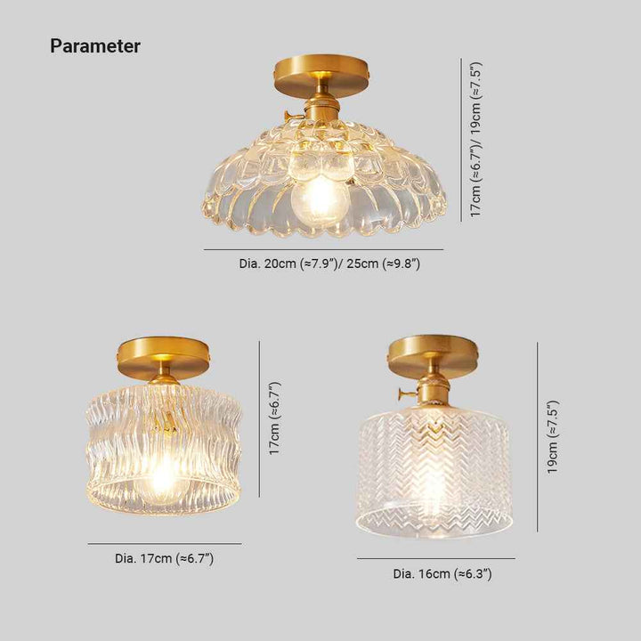 Plafonnier Arisha Verre LED V17