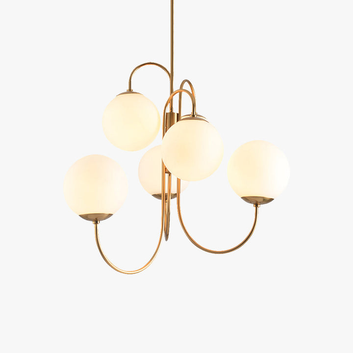 Valentina Lustre LED Luxueux Verre Métal Salon Chambre à Coucher - Neutralighting