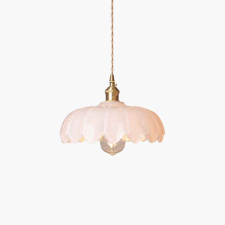 Valentina Rétro LED Suspension Métal/Verre Fleur Salle À Manger - Neutralighting
