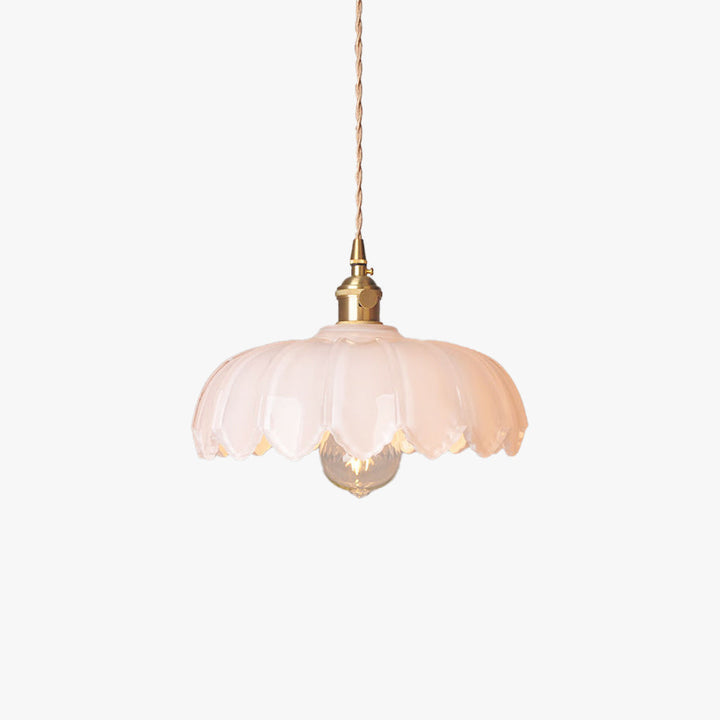 Valentina Rétro LED Suspension Métal/Verre Fleur Salle À Manger - Neutralighting