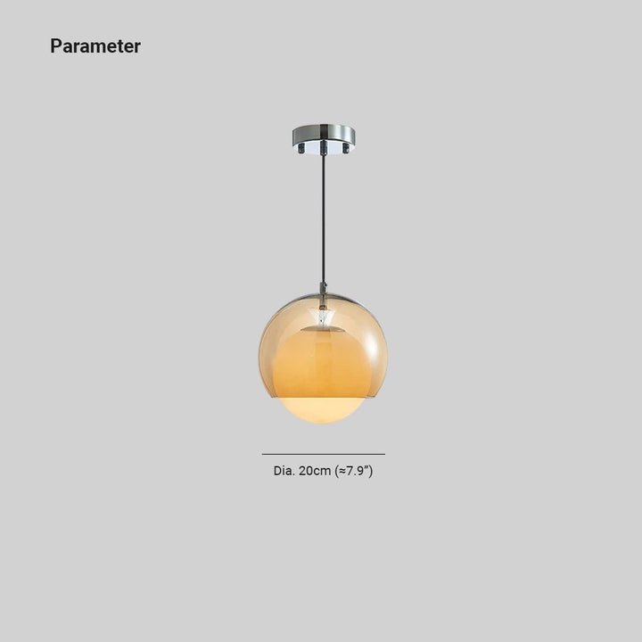 Valentina Minimaliste LED Suspension Métal/Verre Chambre À Coucher - Neutralighting