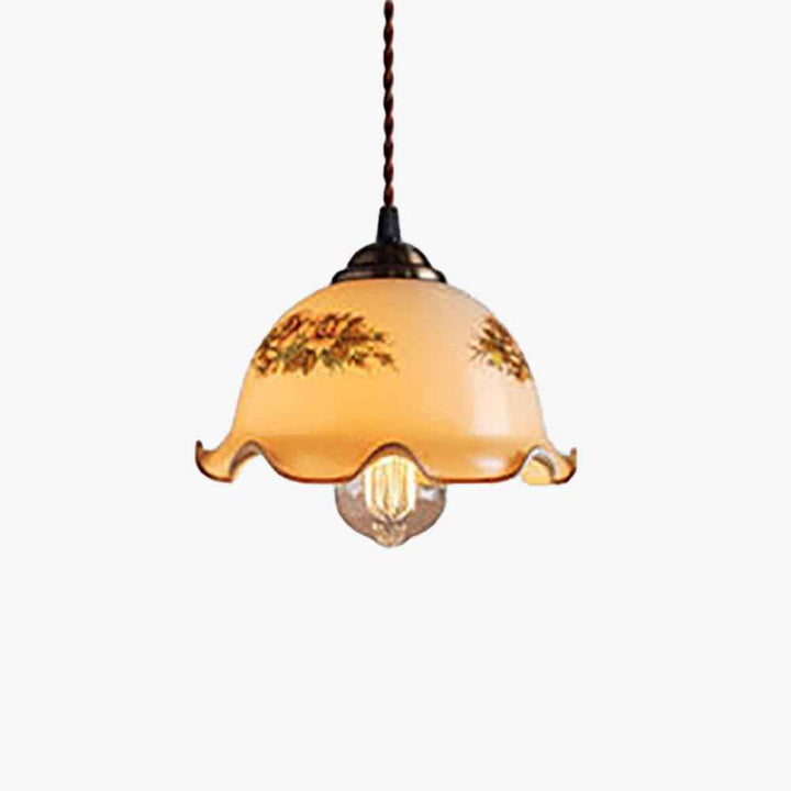 Valentina Moderne Fleurs Métal/Verre Suspension Salle d&