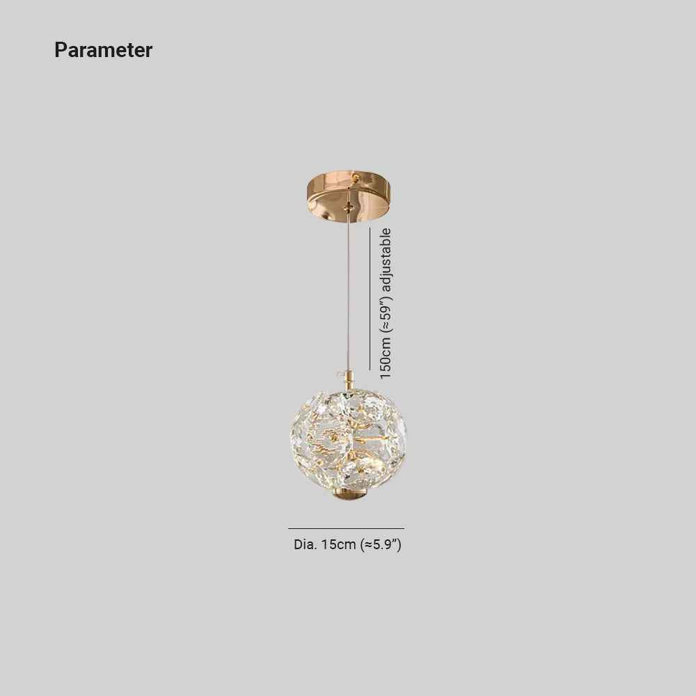 Kristy Luxe LED Suspension Cristal Salon - Neutralighting