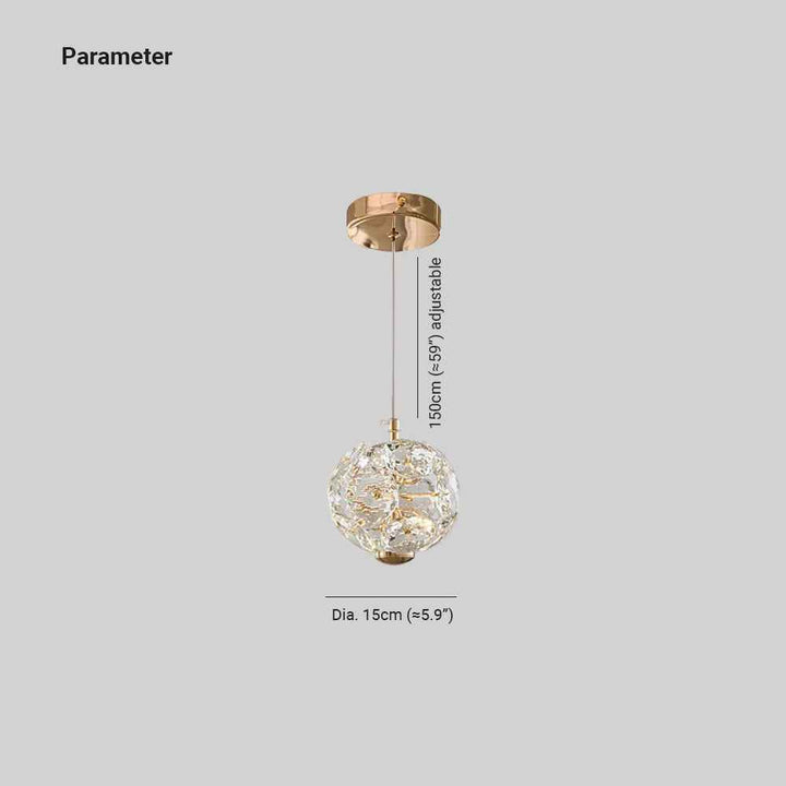 Kristy Luxe LED Suspension Cristal Salon - Neutralighting