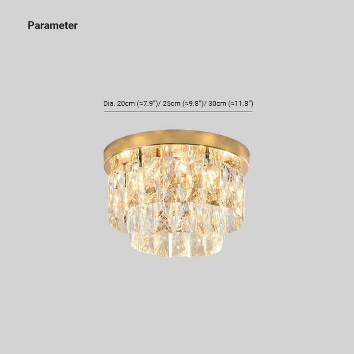 Plafonnier Kristy Verre LED