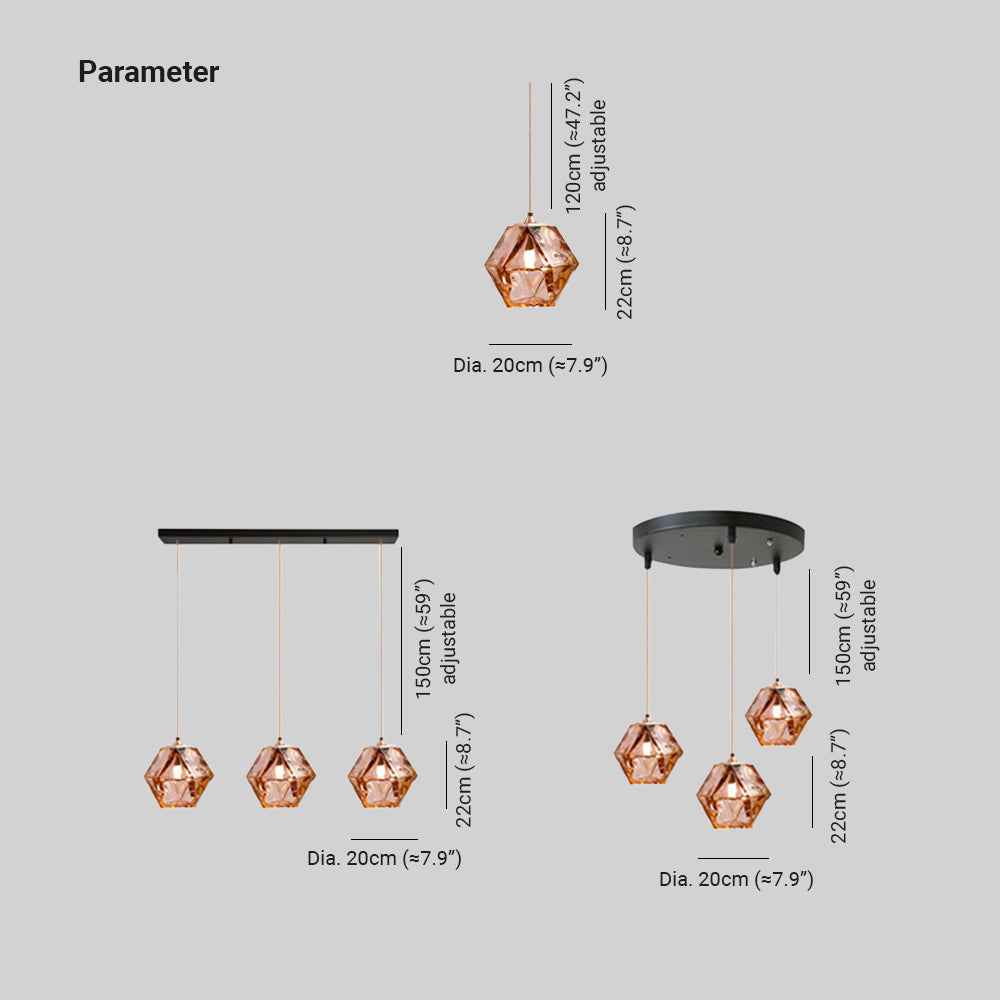 Suspension Valentina Verre LED V70