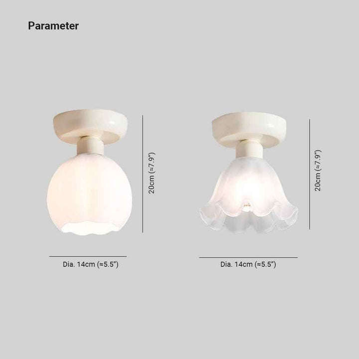 Plafonnier Arisha Verre LED V19