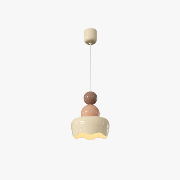Valentina Poupée Sunny Rain LED Suspension Crème Résine Chambre à coucher - Neutralighting