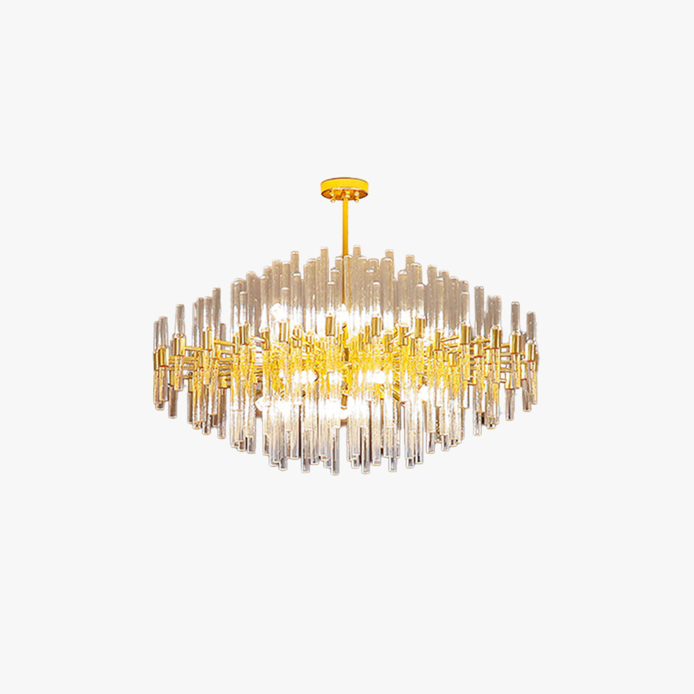 Kristy Luxueux Classique Lustre Métal Verre Salon - Neutralighting