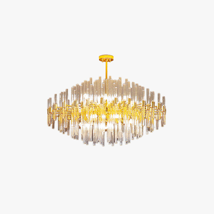 Kristy Luxueux Classique Lustre Métal Verre Salon - Neutralighting