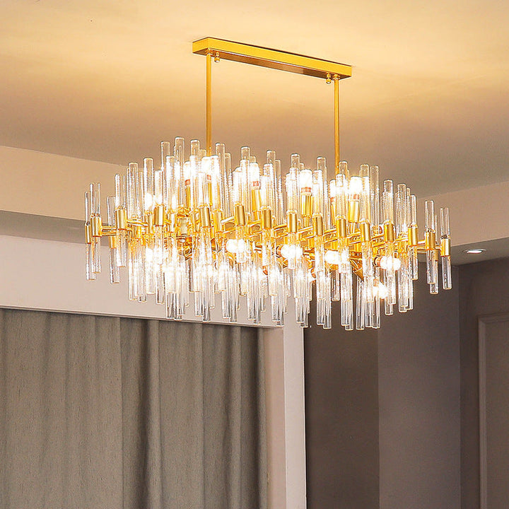 Kristy Luxueux Classique Lustre Métal Verre Salon - Neutralighting