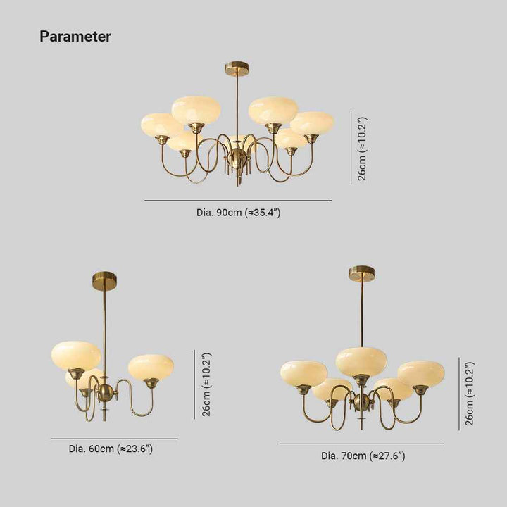 Lustre Arisha en Verre – Design Lustre Moderne