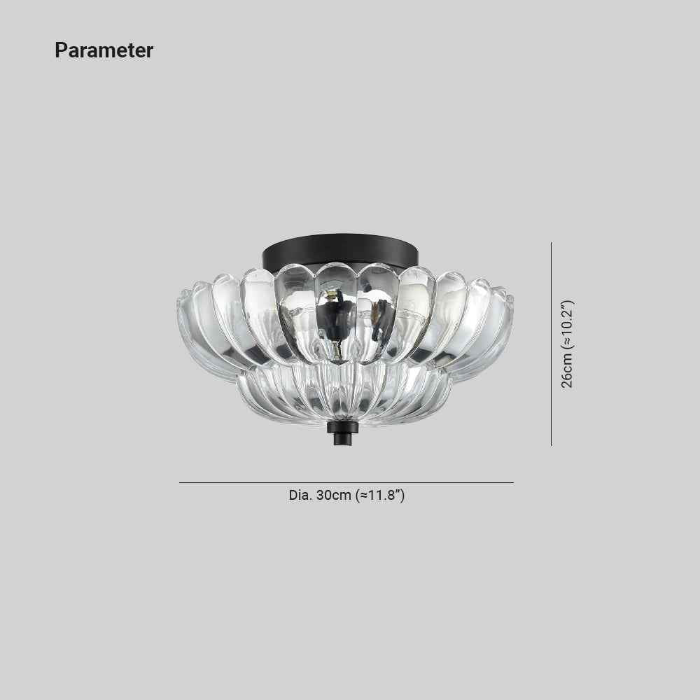 Plafonnier Arisha Verre LED V7