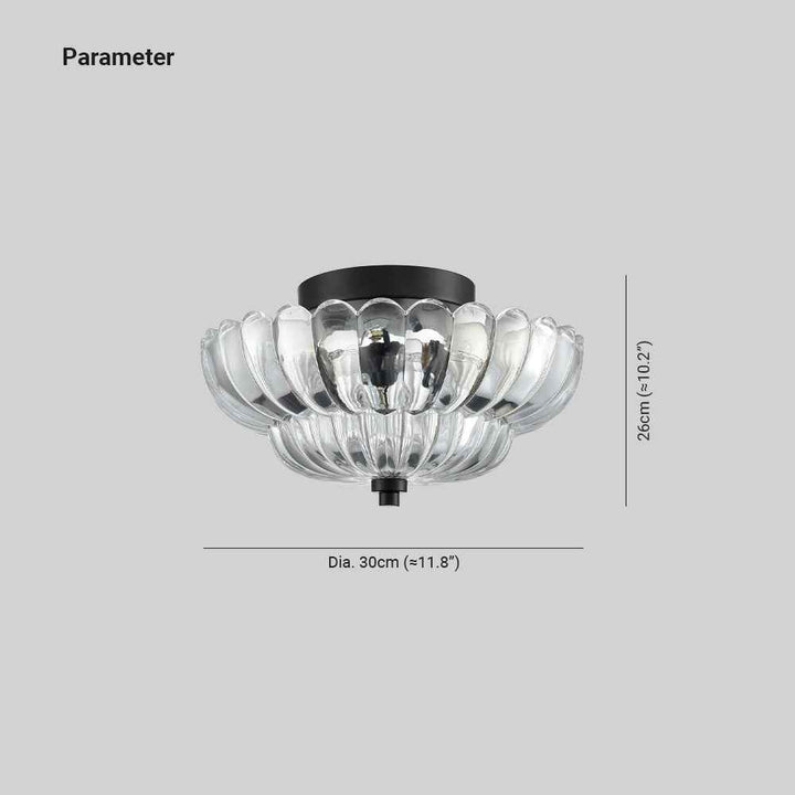 Plafonnier Arisha Verre LED V7