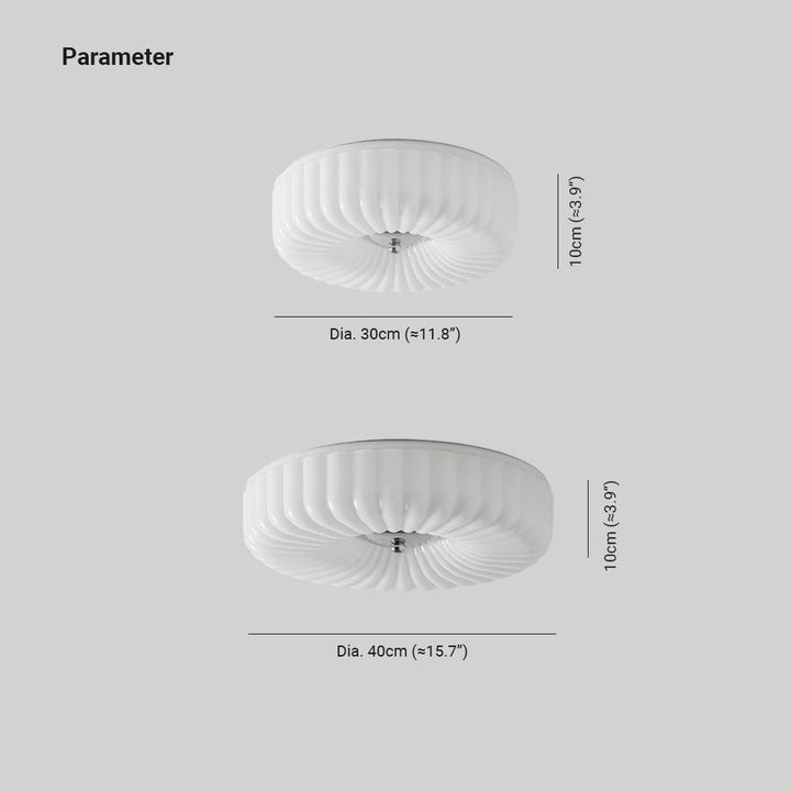 Arisha Moderne LED Verre Plafonnier Chambre à Coucher - Neutralighting
