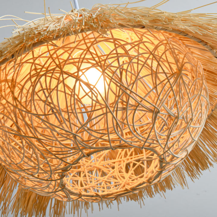 Suspension en rotin tissé à la main - Neutralighting