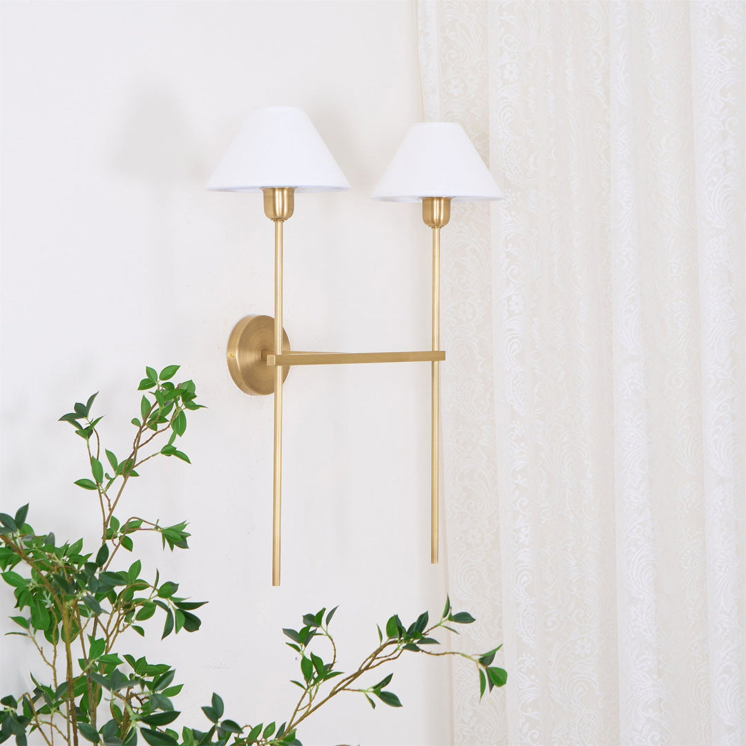 Zosilara Applique Murale Tissu Laiton Industriel Vintage - Neutralighting