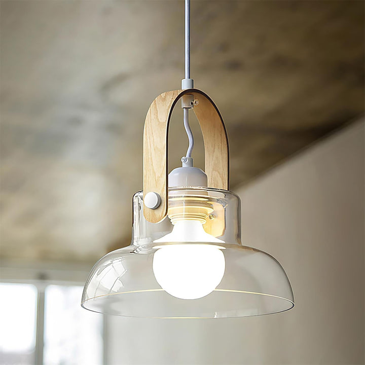 Hailie Suspension Clair Verre Rustique Moderne - Neutralighting