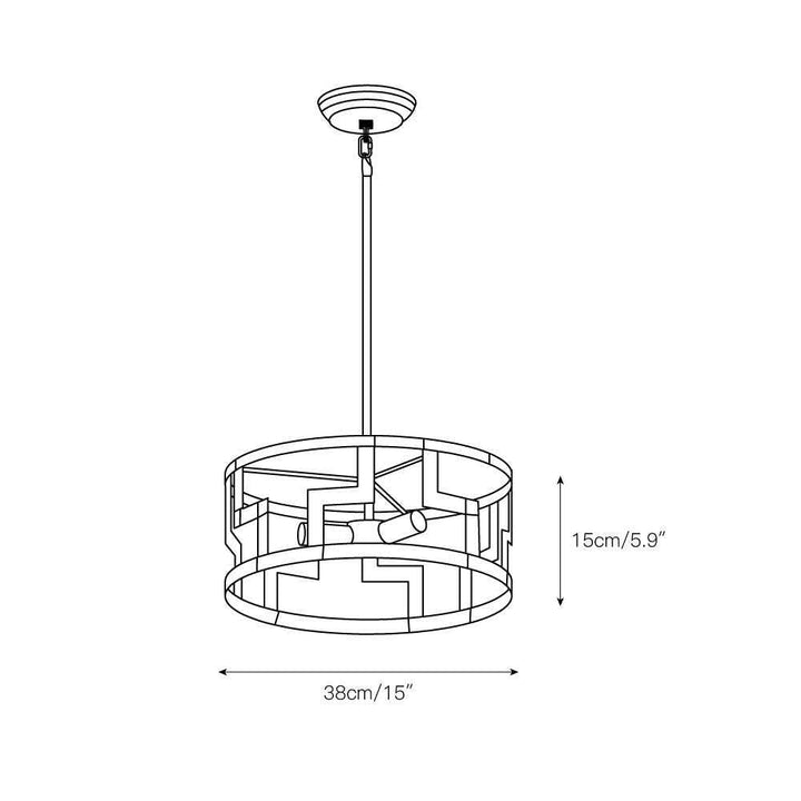 Syraeeth Suspension Métal Doré Créativité Individuelle - Neutralighting
