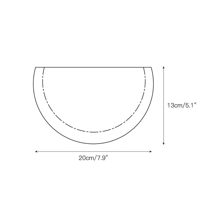 Cuvenarae Applique Murale Travertin Lune Minimaliste - Neutralighting