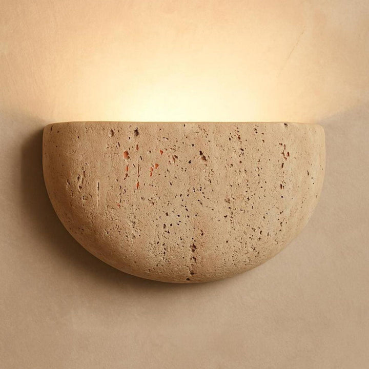 Cuvenarae Applique Murale Travertin Lune Minimaliste - Neutralighting