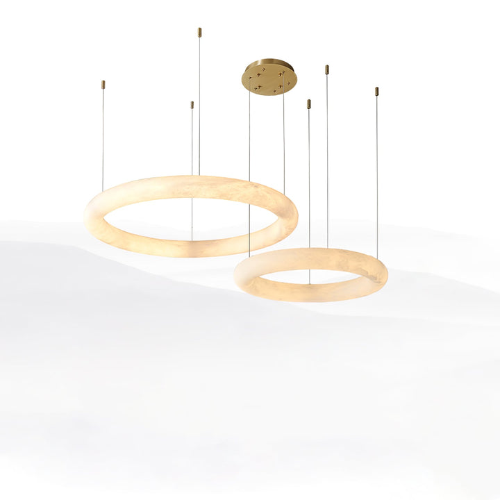 Erzorila Suspension Circulaire en Albâtre - Neutralighting