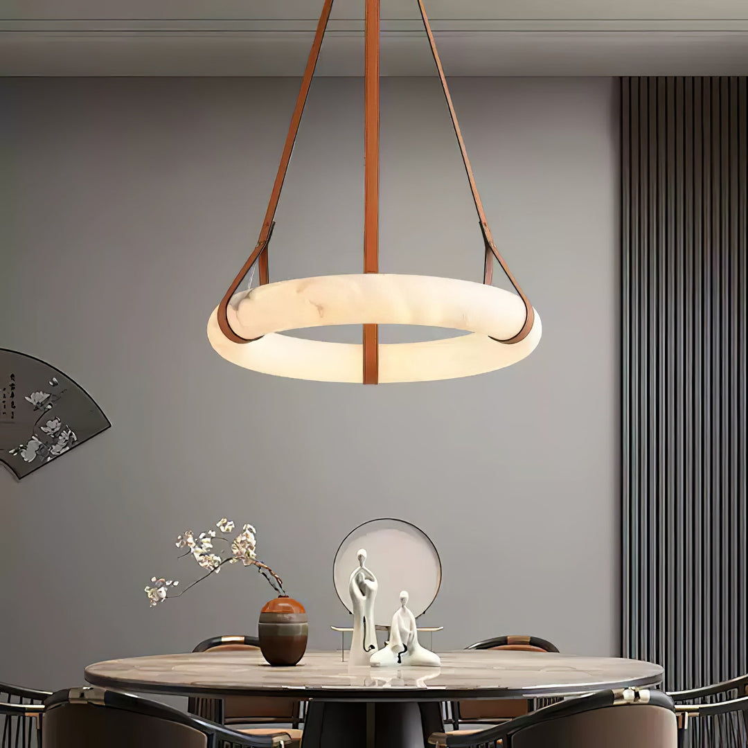 Erzorila Suspension Circulaire en Albâtre - Neutralighting