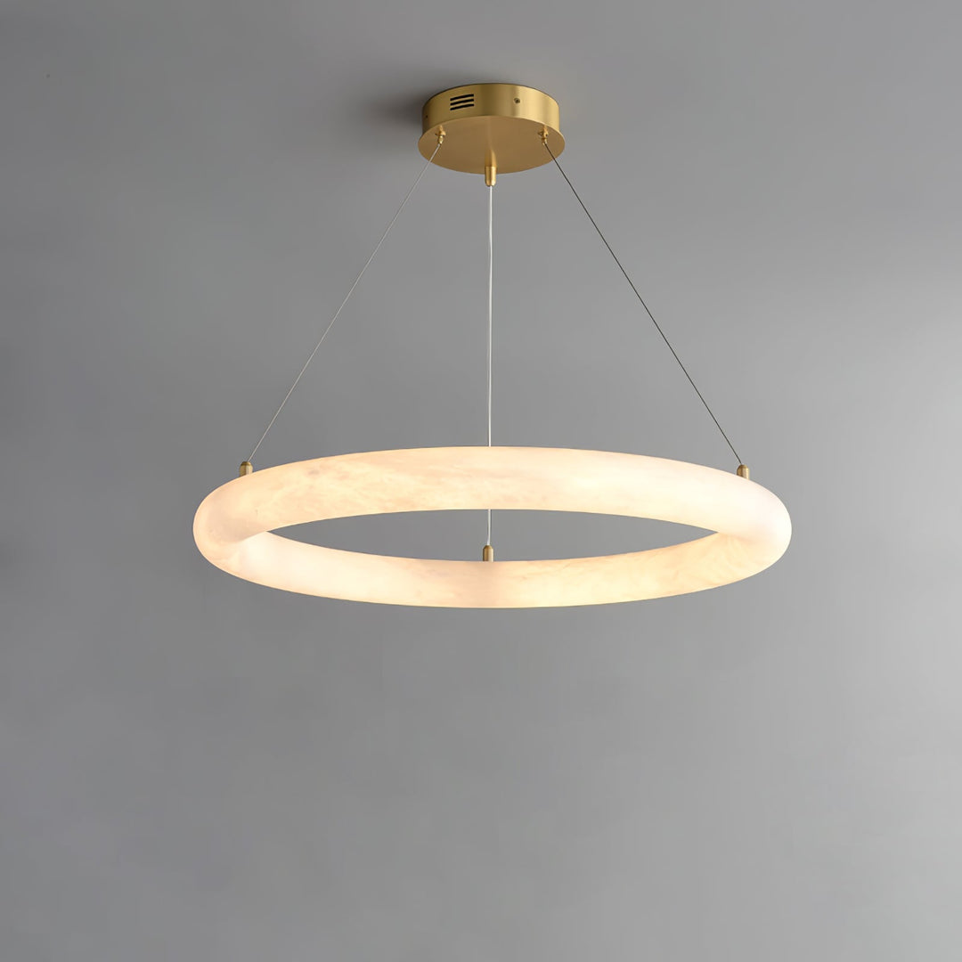 Erzorila Suspension Circulaire en Albâtre - Neutralighting