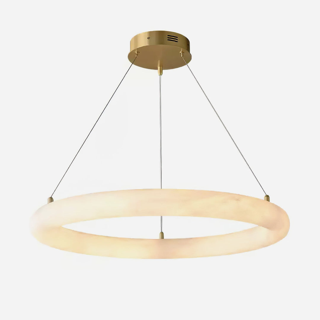 Erzorila Suspension Circulaire en Albâtre - Neutralighting