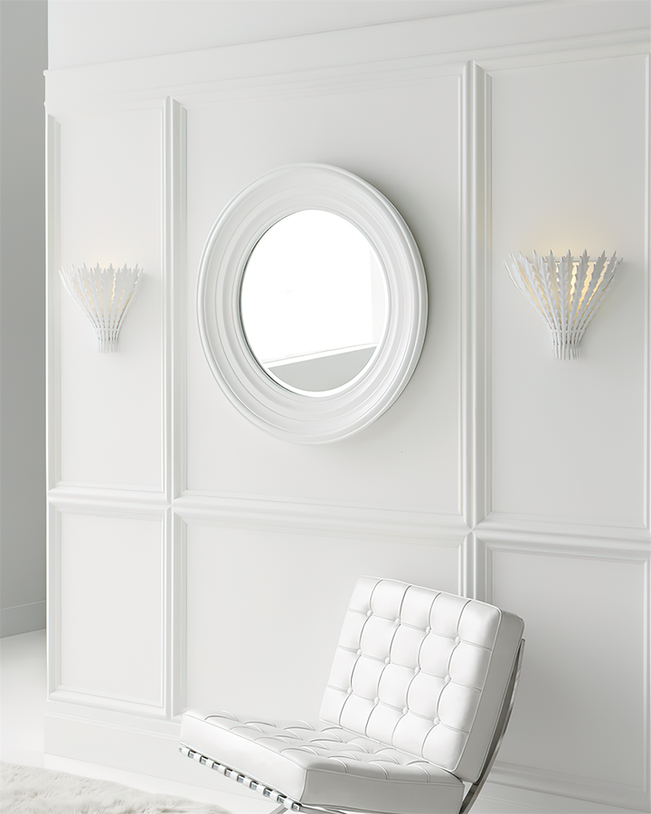 Applique Murale Fait à La Main Feuille Motif Corps Élégant - Neutralighting