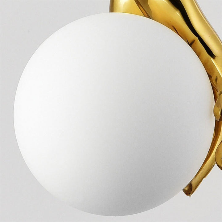 Avnorira Suspension Globe Verre Laiton Main - Neutralighting