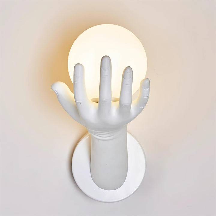 Aura Applique Murale Forme Main Bois - Neutralighting