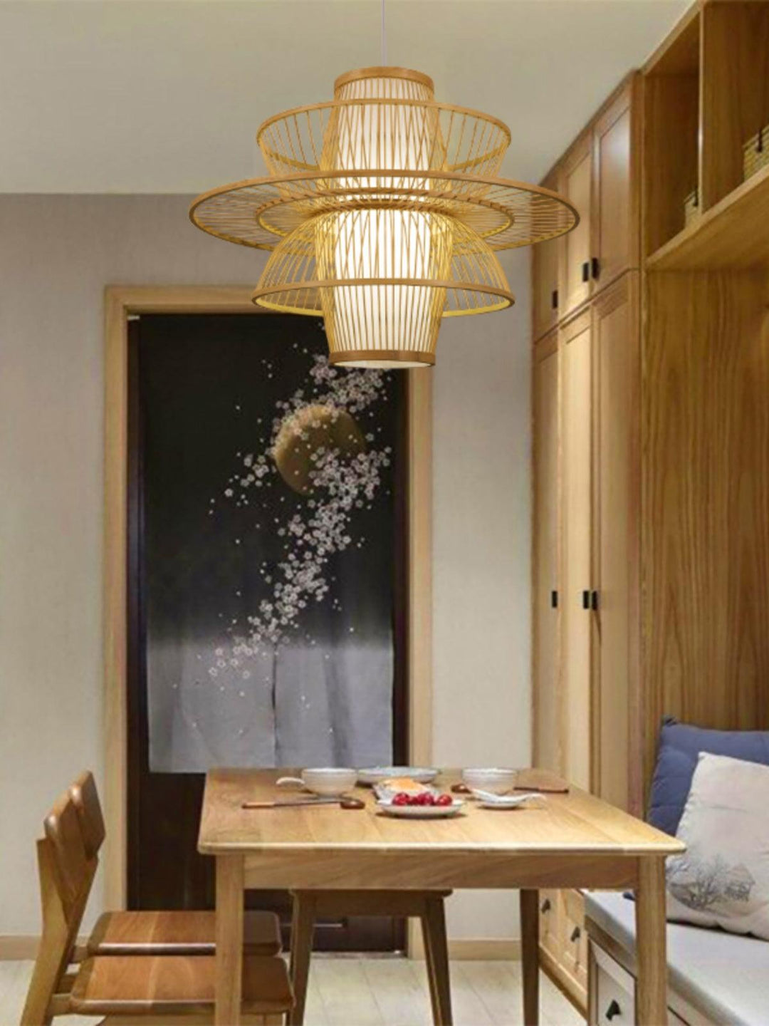 Covarir Lampe Suspension en Bambou Sigyn Fait Main - Neutralighting