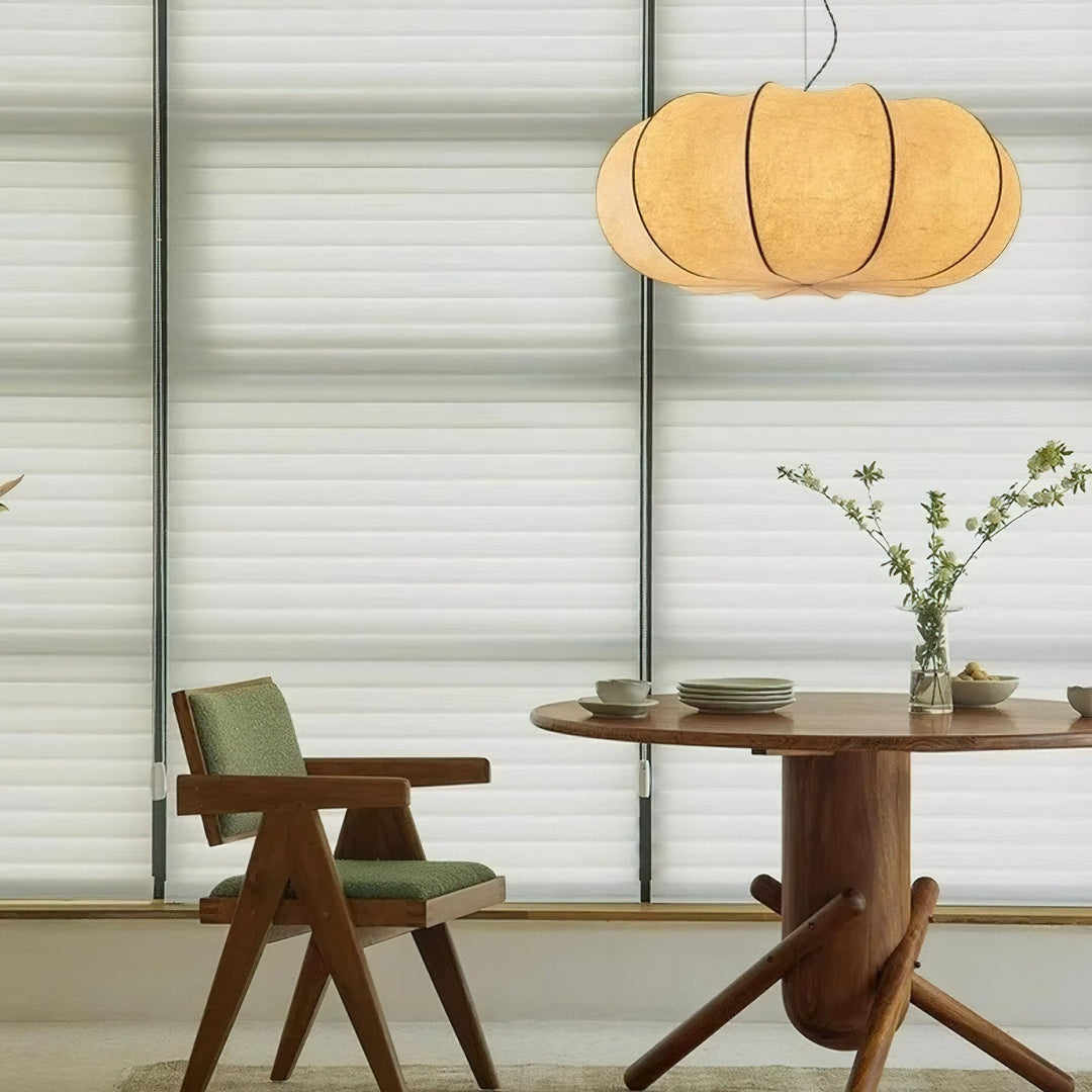 Kiyo Suspension Citrouille en Soie - Neutralighting