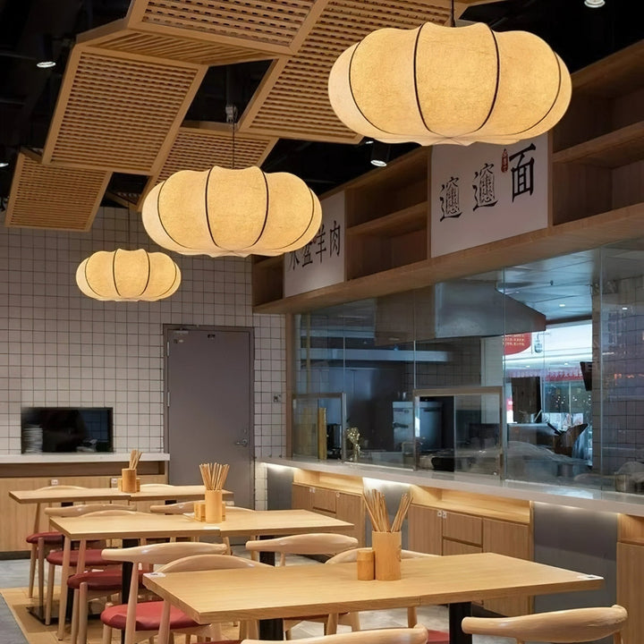 Kiyo Suspension Citrouille en Soie - Neutralighting