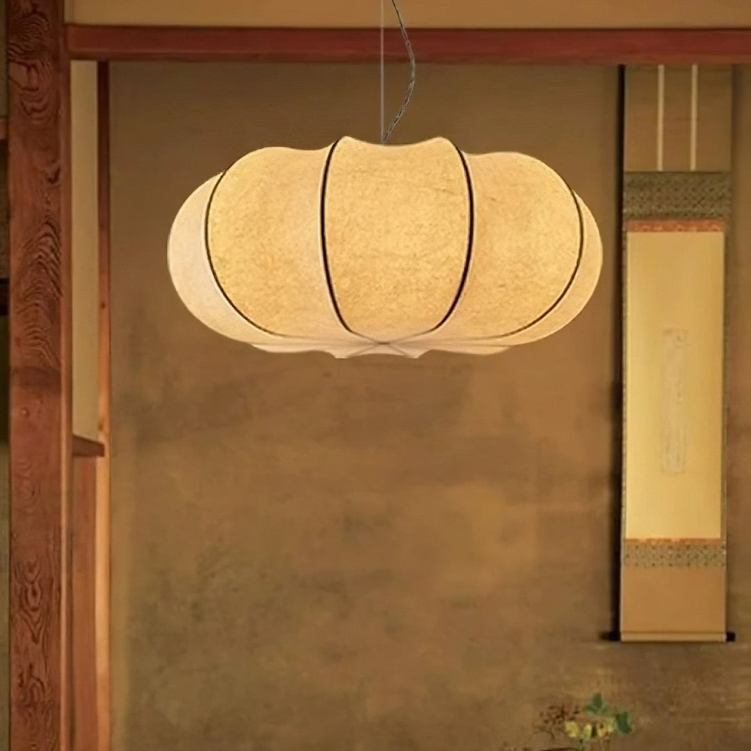 Kiyo Suspension Citrouille en Soie - Neutralighting