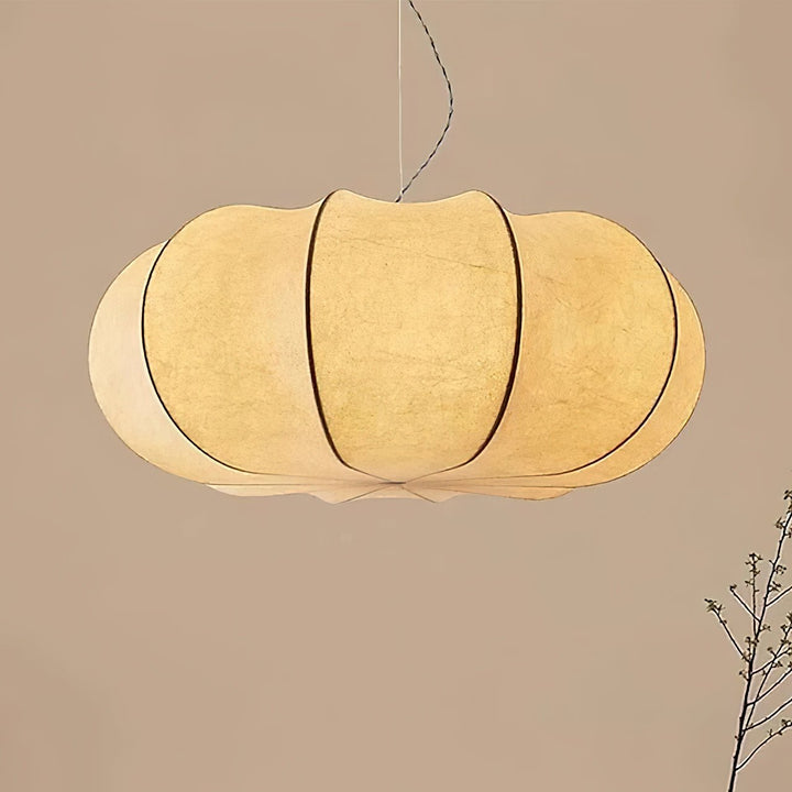 Kiyo Suspension Citrouille en Soie - Neutralighting