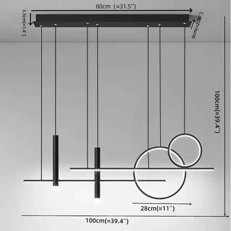 Suspension Arisha Acrylique LED V11