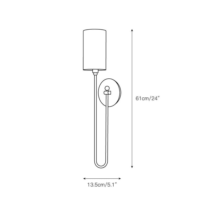 Syvineth Applique Murale Laiton Tissu Minimaliste Moderne - Neutralighting