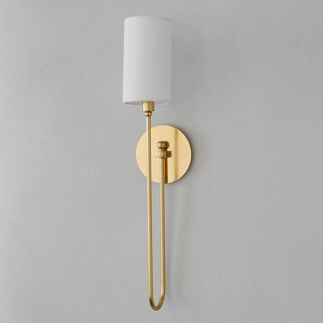 Syvineth Applique Murale Laiton Tissu Minimaliste Moderne - Neutralighting