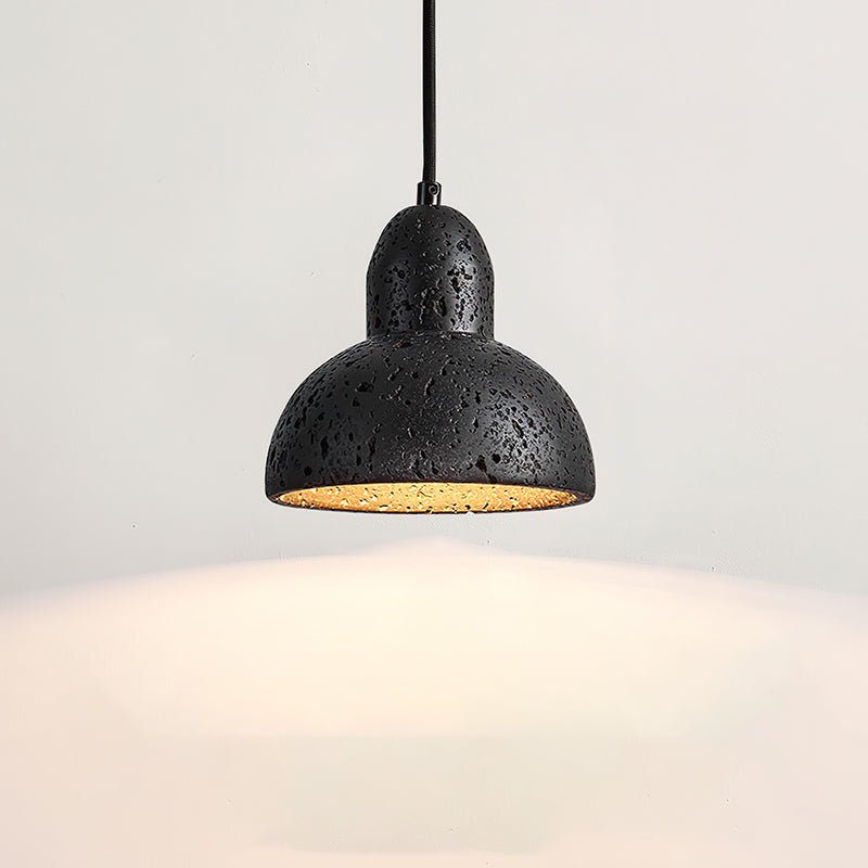 Vaelior Suspension en Travertin Abat-jour Dôme - Neutralighting