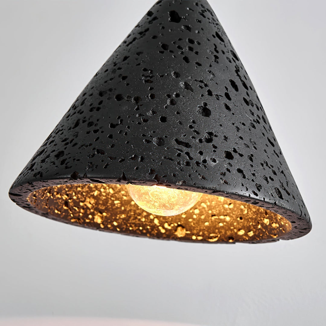 Vaelior Suspension en Travertin Abat-jour Dôme - Neutralighting