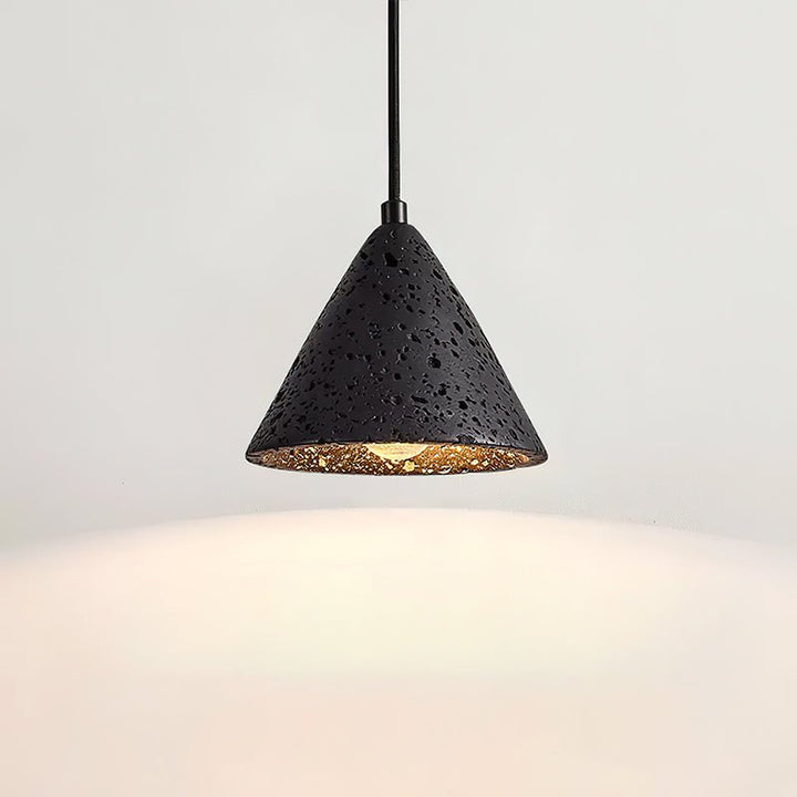 Vaelior Suspension en Travertin Abat-jour Dôme - Neutralighting