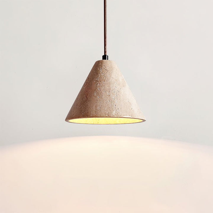 Cyrah Suspension Dôme en Travertin - Neutralighting