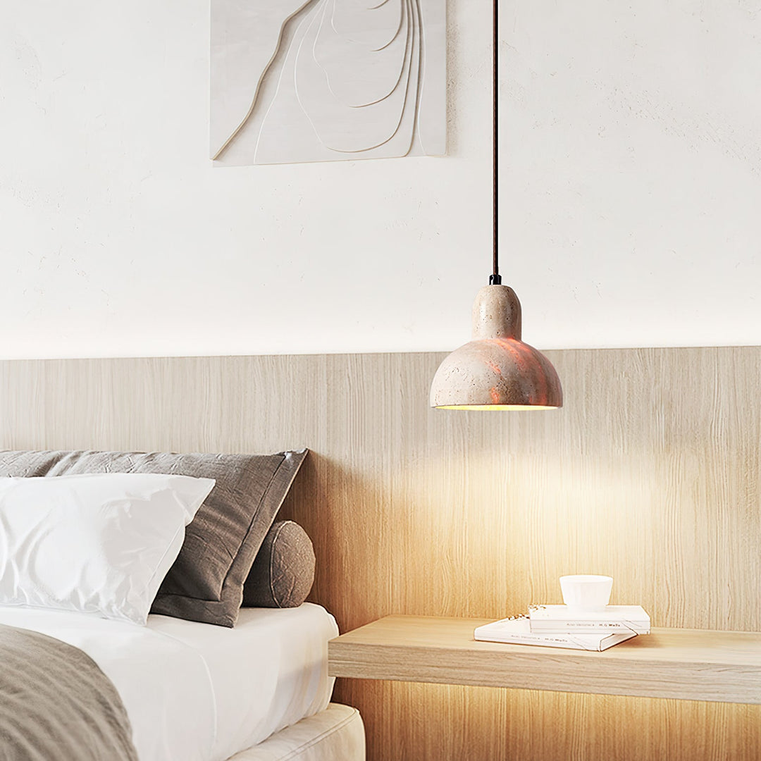 Cyrah Suspension Dôme en Travertin - Neutralighting